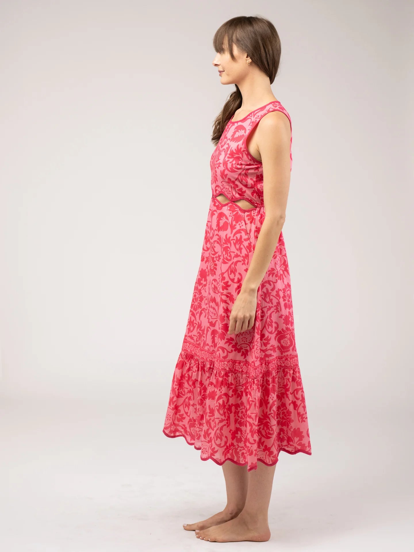 Beau & Ro Lina Dress in Flore Pink