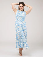 Beau & Ro Margot Dess in Flore Blue