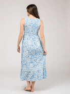 Beau & Ro Margot Dess in Flore Blue