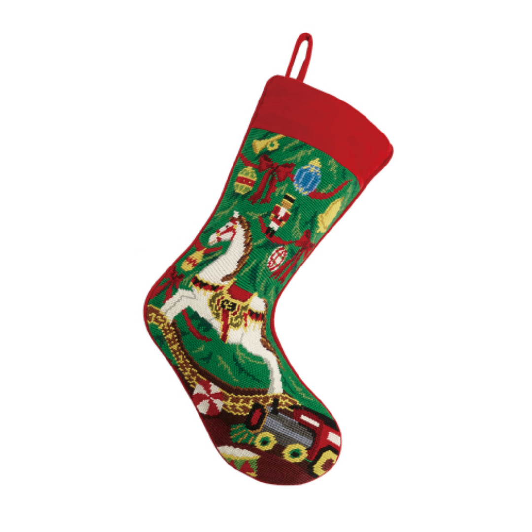 Candy Cane Needlepoint Stocking – Rhodes Boutique